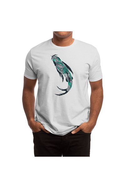 Fizello Don't Be Koi - Tricou alb unisex Teal