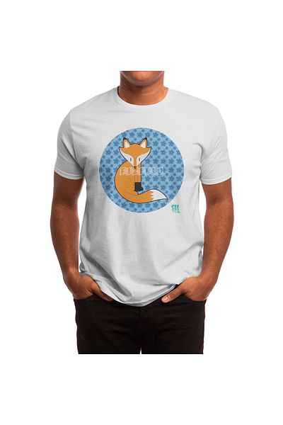 Fizello Fox And Tea_ Flower Power Unisex Λευκό T-shirt - Ανδρικό και γυναικείο T-shirt