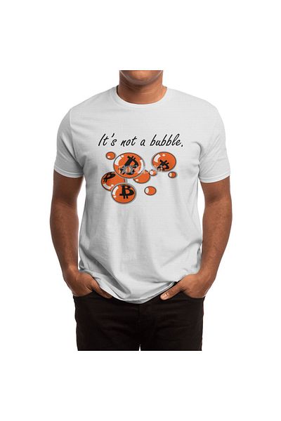 Fizello Λευκό μπλουζάκι Unisex Bitcoin Bubble