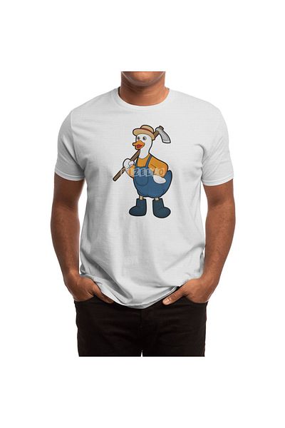 Fizello Duck As Farmer - Tricou alb pentru bărbați și femei, tricou unisex