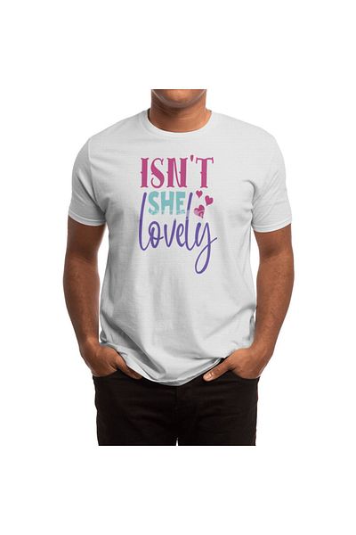 Fizello Tricou alb unisex - Isn't She Lovely Kids Clothes, tricou pentru bărbați și femei