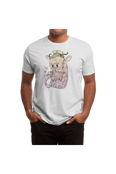 Fizello Hello Sailor Unisex Λευκό T-shirt - Ανδρικό και γυναικείο T-shirt
