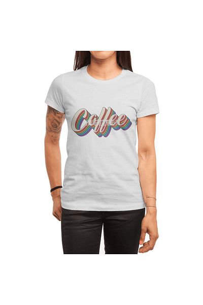 Fizello Ανδρικό και γυναικείο T-Shirt Textile Color Cafe - Unisex Λευκό T-Shirt