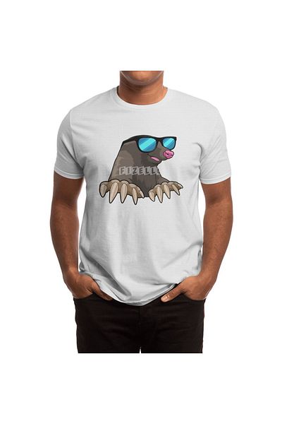 Fizello White Unisex T-Shirt - Sunglasses, T-Shirt for Men and Women