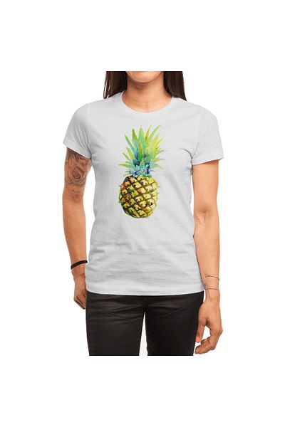 Fizello Ανδρικό και γυναικείο T-Shirt White Pineapple - Unisex