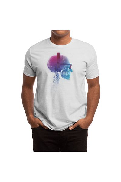 Fizello Tricou alb unisex pentru electronice
