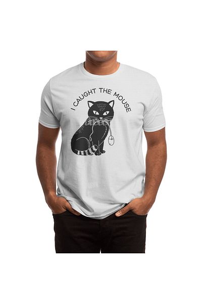 Fizello Tricou unisex White Cat pentru bărbați și femei