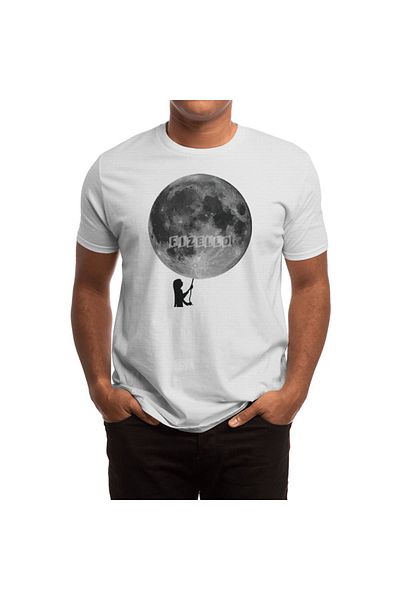 Fizello Ανδρικό και γυναικείο λευκό μπλουζάκι Unisex - Balloon Light