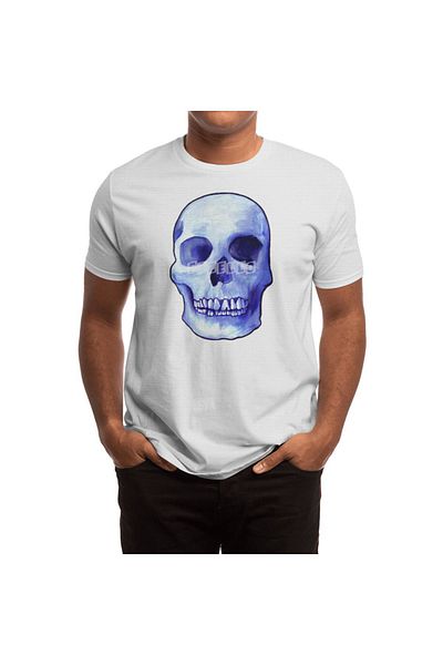 Fizello Tricou alb unisex Bones Ix