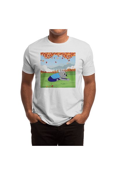 Fizello Tricou unisex White Bulldog Yoga Pose - Bărbați și Femei
