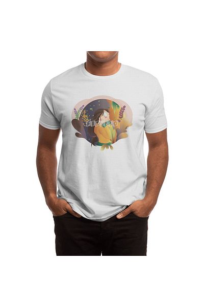 Fizello Tricou pentru bărbați și femei - Tricou alb unisex, Lovely Young Girl