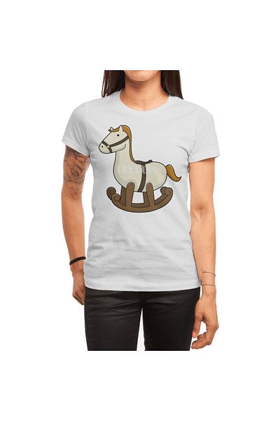 Fizello Rocking Horse Toy - Unisex Λευκό T-Shirt