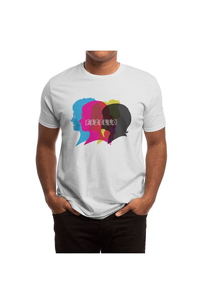 Fizello Unisex Λευκό T-shirt - Παιδιά, Άντρες και Γυναίκες