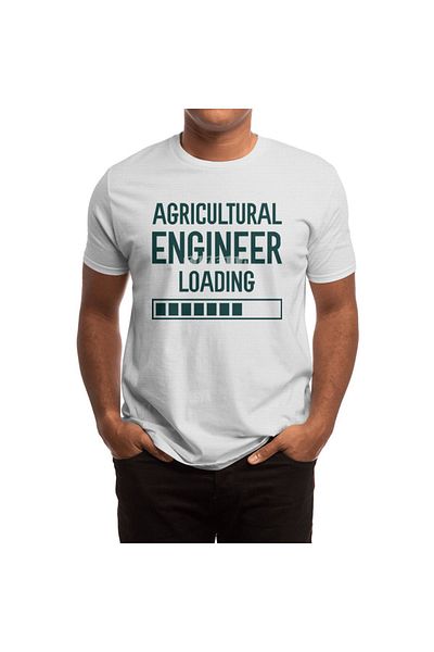 Fizello Ανδρικό και γυναικείο μπλουζάκι Unisex Λευκό Agricultural Engineer Loading