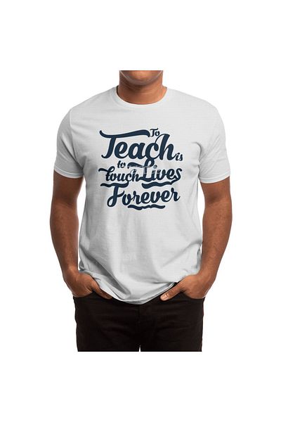 Fizello Λευκό μπλουζάκι Unisex για άνδρες και γυναίκες - Touch Lives Forever