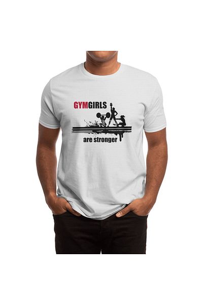 Fizello Tricou alb unisex - Tricou pentru fitness, antrenament pentru bărbați și femei, antrenament sportiv