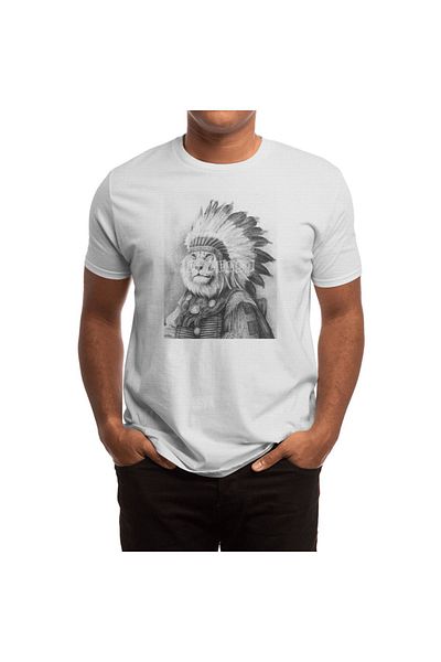 Fizello Ανδρικό και γυναικείο λευκό μπλουζάκι Unisex - Chief