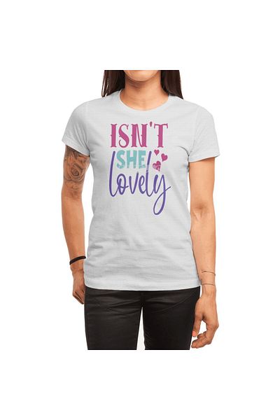 Fizello Tricou alb unisex - Isn't She Lovely Kids Clothes, tricou pentru bărbați și femei