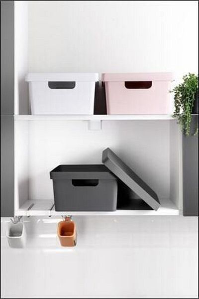 Hane216 10lt Box with Lid 1 Piece Anthracite