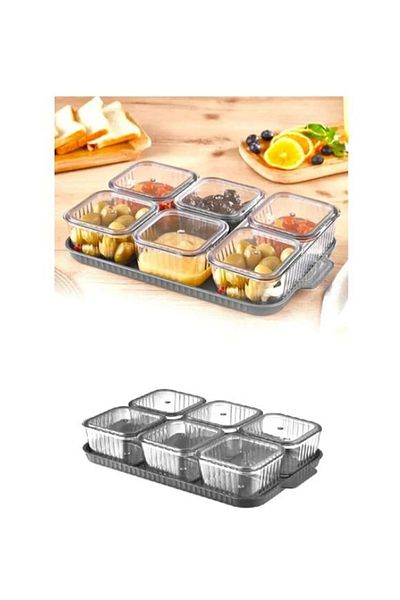 Hane216 Luxury 6 Compartment Breakfast Set with Tray