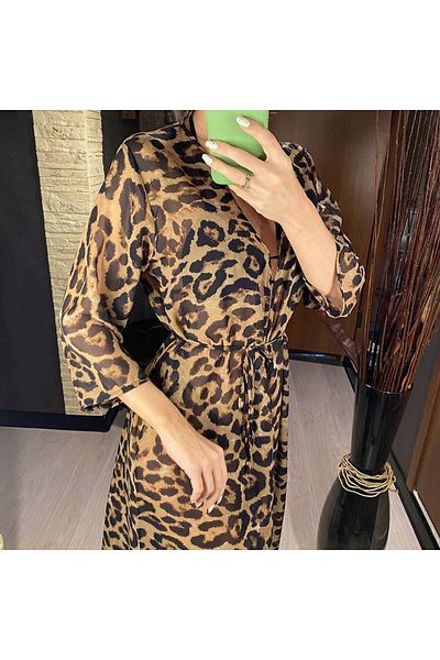 ZEKAS FASHION LEOPARD PATTERNED PAREO