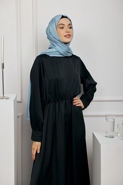 Modakaşmir Seria Monogram simplu șal albastru