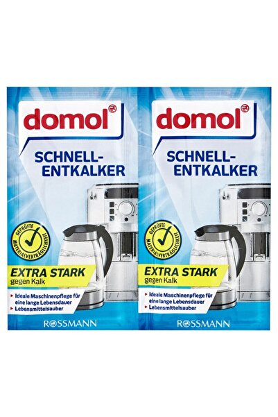 DOMOL Kettle Kahve Makinesi Kireç Çözücü Toz 2'li Paket