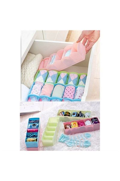 OMAK Decobella 5-Compartment Sock Organizer