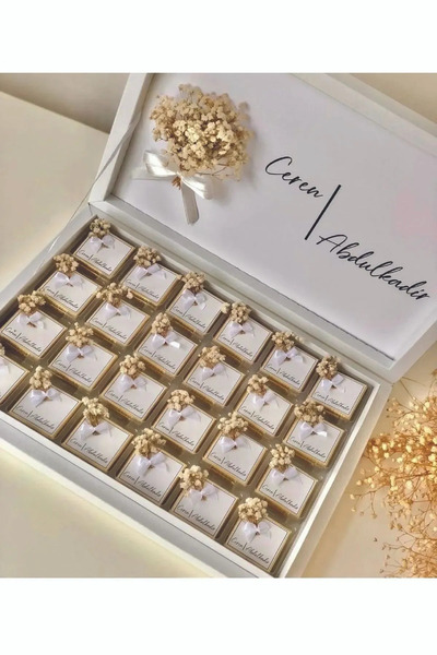 PLASTANKA 72 li Nişan Söz Düğün Nikah Kız Isteme Çikolatası Bohça Çikolatası ...