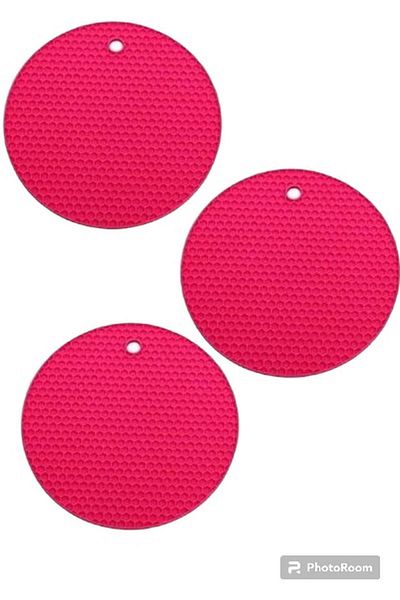 Hane216 3 Pieces Silicone Trivet Honeycomb Patterned Griddle Mold
