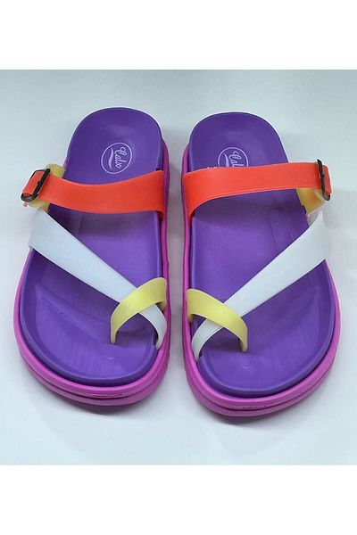 Calx Flexible and Comfortable Women's Slippers - Colorful, Non-Slip Sole, Flip Flops, for Beach and Garden