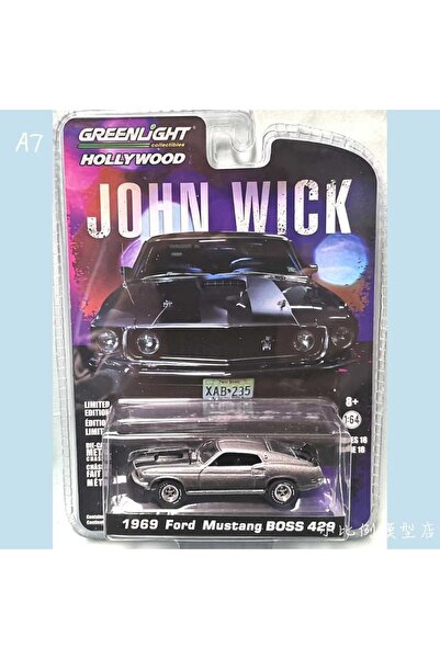 Greenlight 1969 Ford Mustang Boss 429 1/64 Model Araba John Wick