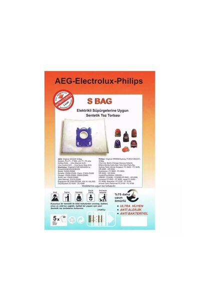 servisevinde Σακούλα σκόνης συμβατή με Philips FC 8727 Performer Expert