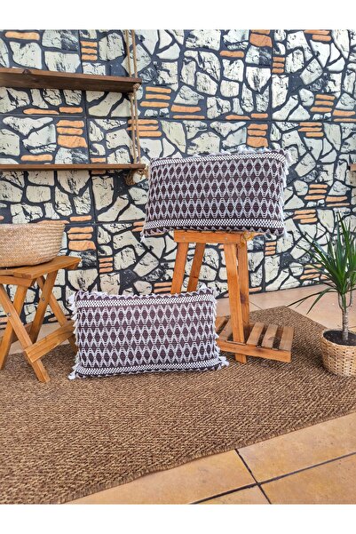 nonamino Cotton Lace Zippered 2-Piece Throw Pillow Cover Set