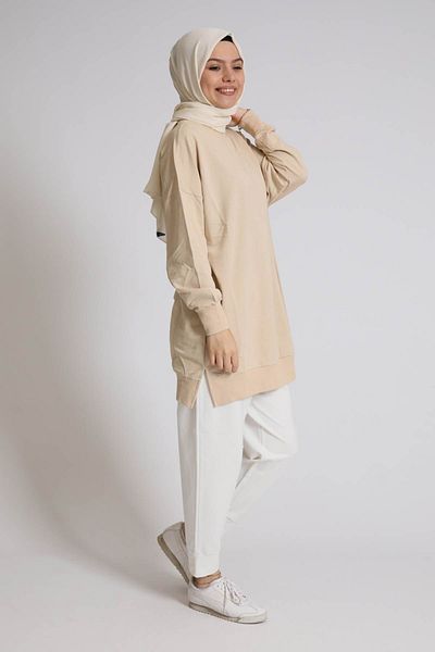 Soul ΜΠΕΖ Γυναικείο Hijab Tunic - Crew Neck, Above Knee 30644
