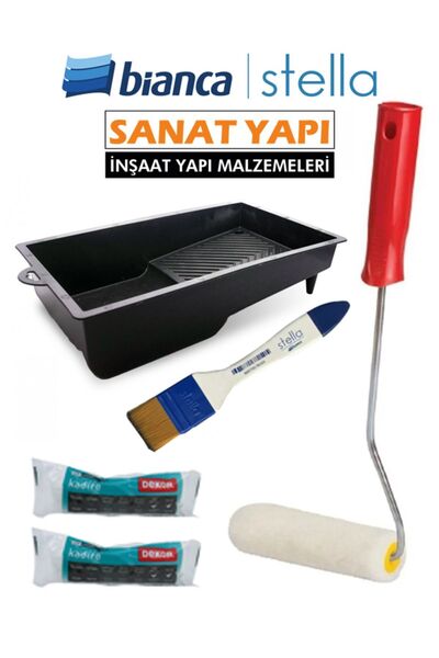 Bianca İpek Fırçalı Boyama Seti - Yardımcı Ürünler