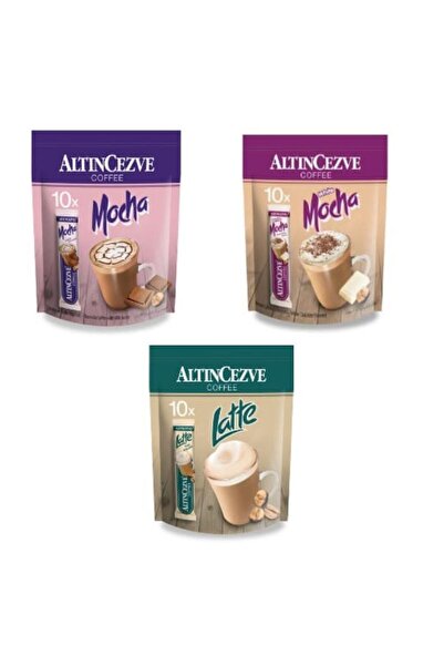 Altıncezve ALTINCEZVE MOCHA,WHİTE MOCHA,LATTE TEK İÇİM 10'LU PAKET 3'LÜ KARMA