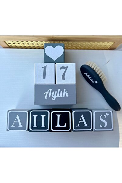 mogokids Bebek anı küpü bebek harfli isim küp 5 harfli isim