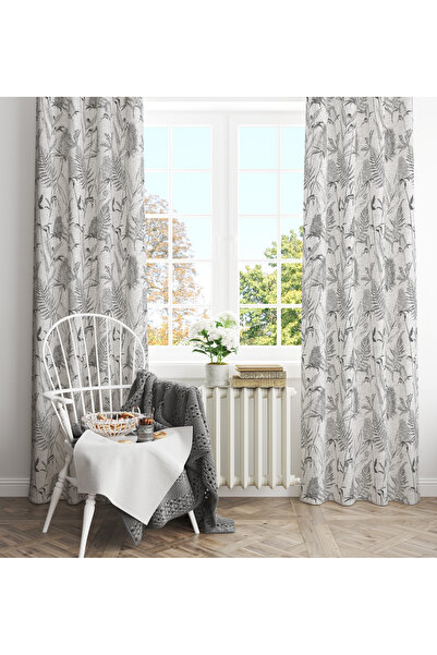 MUN HOME Ψηφιακή τυπωμένη κουρτίνα σκηνικού μονόφυλλο 140 x 260 cm με ραμμένες άκρες