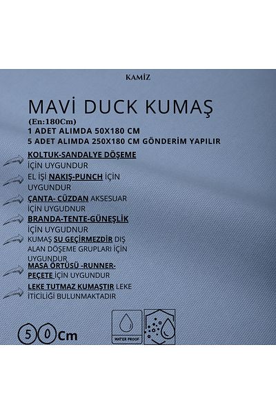 KAMİZ Απλό ύφασμα πάπιας - ύφασμα διάτρησης και τσάντας - Τραπεζομάντιλο Runner