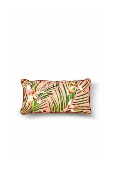 The Mia Tropic Mini Pillow - Parrot Pink, 40x20 Cm