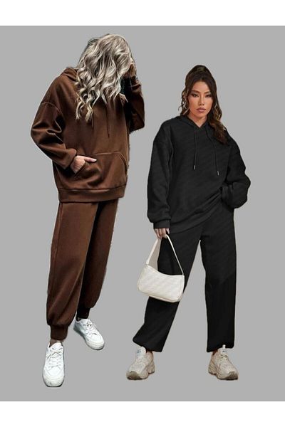 DAXİS Sportwear Company Комплект от 2 унисекс големи анцуга с качулка