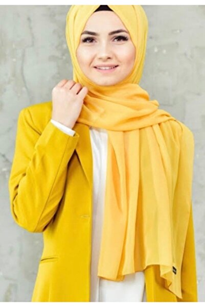 Sedef وشاح شيفون مربع، أصفر، 150x150