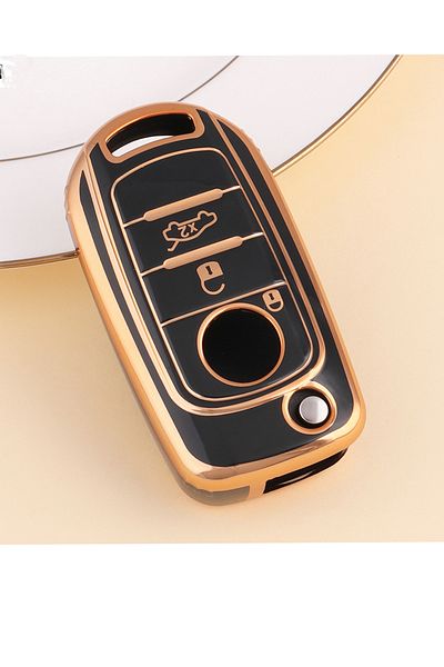 MeyZone Black Fiat Egea Tpu Silicone Key Case and Container