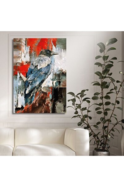 GAAGART Tekli Dikey Kanvas Tablo Kaliteli Renkli İstanbul Kargası