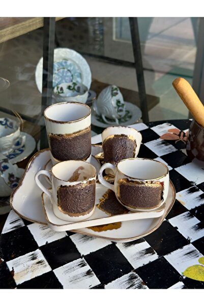 NADY STUDIO Wound Kintsugi Inspired Porcelain Espresso Coffee Handleless Design - 110 ml Mug