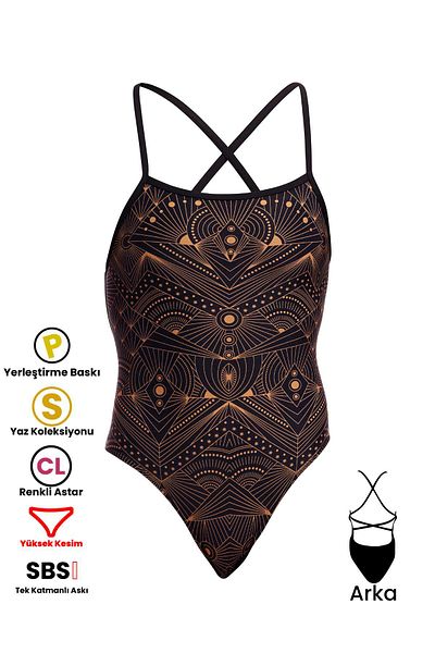 FUNKİTA Funkita Stp to the Stars - Women's Training Swimsuit, Double Cross Back Design