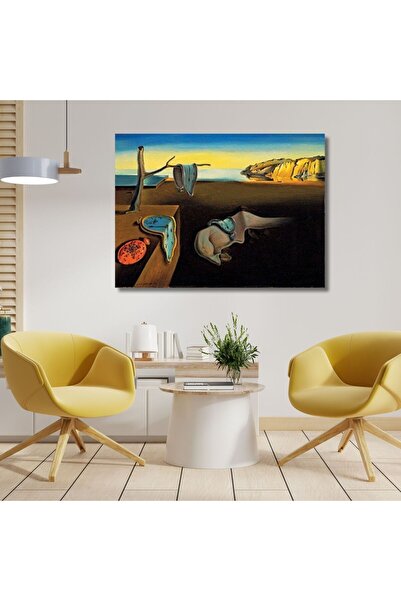 GAAGART Tekli Yatay Kanvas Duvar Tablosu Salvador Dali Belleğin Azmi