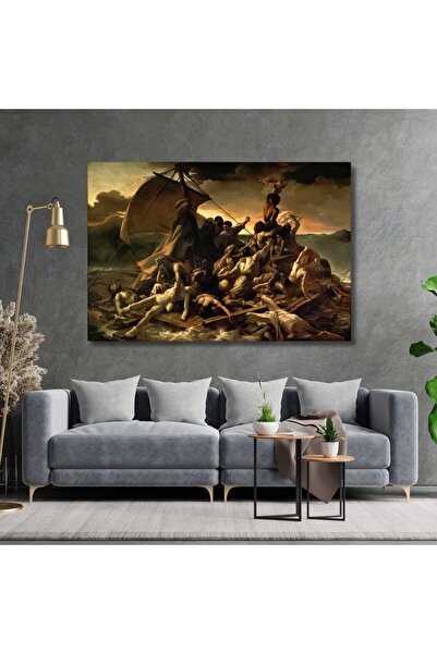 GAAGART Tekli Yatay Kanvas Duvar Tablosu Théodore Géricault Medusa'nın Salı