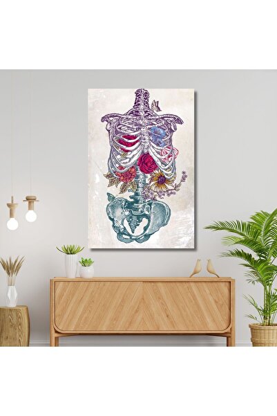 GAAGART Tekli Dikey Kanvas Fizik Tedavi Poliklinik Tablosu İskelet